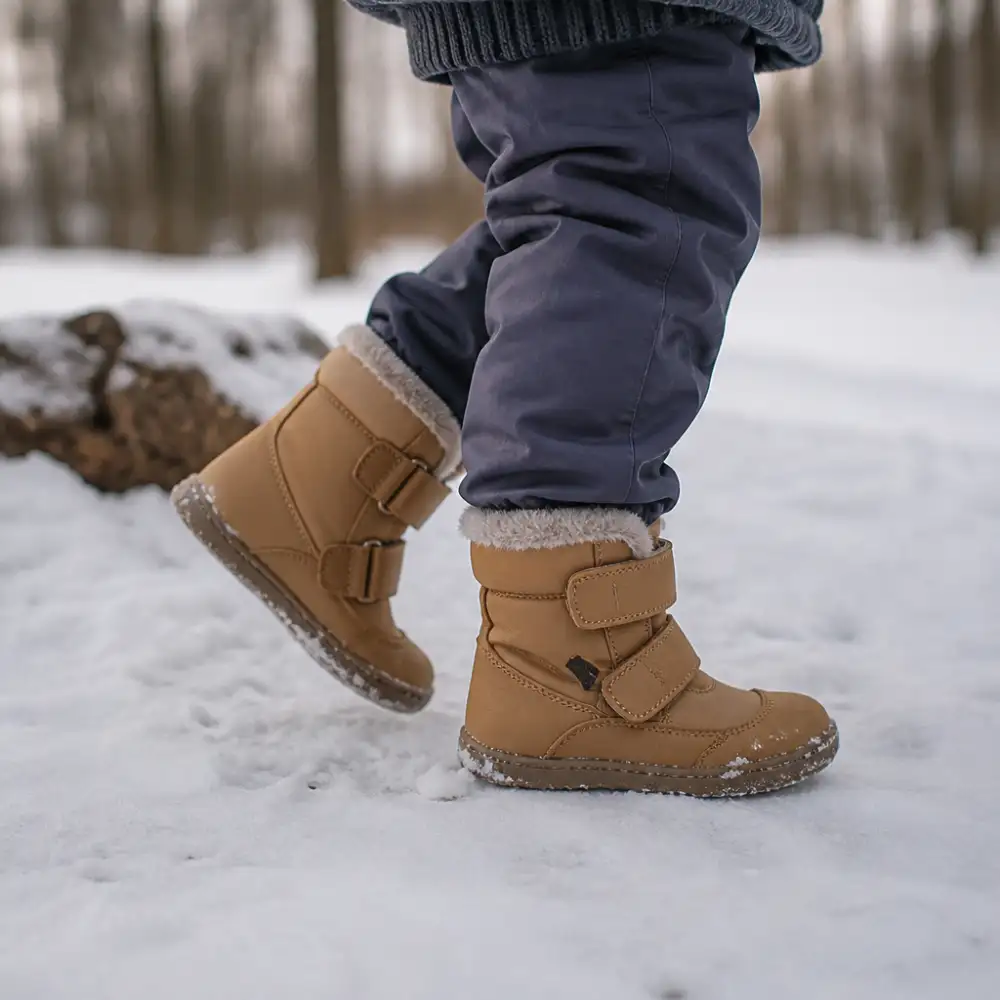 barefoot zimní boty dětské